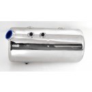 Universal Motorcycle Chrome Round Oil Tank for Harley and Metric (SideFill)