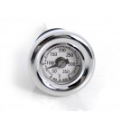 Chrome Oil Tank Plug Temperature gauge with Dipstick for Harley-Davidson BT, FXR, FLT, XL Models