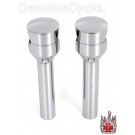 6" Chrome Billet Round Risers for Harley-Davidson Springers and Girders Motorcycles