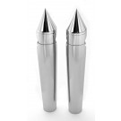 8" Rise Chrome Billet Spike Risers for Honda Yamaha Kawasaki Suzuki Handlebars