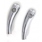 5" Chrome Billet Handlebars Custom Risers 1.5" Pull-back for Harley-Davidson Motorcycle Front Ends