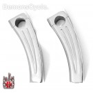 5" Chrome Billet Handlebars Custom Risers 1.5" Pull-back for Harley-Davidson Motorcycle Front Ends