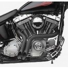 2" Black Y-Pipes Custom Exhaust for Harley-Davidson Softail Dyna FL Touring Models 1984-2014