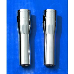 6" Chrome Billet Handlebar Risers for Harley-Davidson Springer