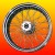 Chrome 60 Spoke Rear Wheel 18"x5.5" 200 Wide for Harley-Davidson