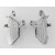 2 Front Chrome Billet 4-Piston Custom Brake Calipers for Harley-Davidson V-Rod Touring Dresser Models 11.8" 