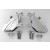 Set 2 Front Chrome Billet 4 Piston Custom Brake Calipers for Harley-Davidson Sportster Dyna Softail XL