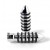 Chrome Billet Hand Grips RETRO 60's Bullet Tips for Harley-Davidson