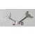 Mudflap Trucker Sexy Girl Chrome Mirrors for Harley with Built-In LED Turn Signals/Running Lights