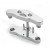 Chrome Billet Smooth Top WideGlide Triple Trees 5 Degree Rake for Harley-Davidson