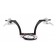 10" Black Ape Hangers 1-1/4" diameter with Hand Controls for Harley-Davidson