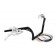 10" Black Ape Hangers 1-1/4" diameter with Hand Controls for Harley-Davidson