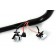 17" Black Ape Hangers 1-1/4" diameter Internaly Wired with Switches for Harley-Davidson