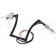 El Diablo 18" Black Ape Hangers 1-1/4" Diameter with Hand Controls and Switches for Harley-Davidson