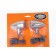 Chrome Bullet LED Blinkers Turn Signals Amber for Harley-Davidson