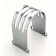 Chrome Slotted Fork Brace for Harley Wide Glide Front Ends