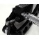Black Billet Custom Forward Controls with Chrome Footpegs for Harley Big Twins 2000-Up COOL RIBBED