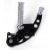 Black Billet Custom Forward Controls with Chrome Footpegs for Harley Big Twins 2000-Up COOL RIBBED