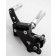 Custom Black Billet Forward Controls with Chrome Footpegs for Harley Big Twins 2000-Up DEEP CUT