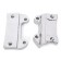 Here is a comparison of caliper mount brackets for 1986-99 front ends (on the left) and new 2000-Up bracket (on the right). If you have 2000-Up brakes you no longer need an adapter!