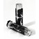 Chrome Hand Grips "Flamed Pads" for Harley-Davidson