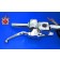 1-1/4" Fat Handlebars T-Bars 10" Rise with Hand Controls and Switches for Custom Harley