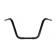 10" Black Ape Hangers 1-1/4" diameter with Hand Controls for Harley-Davidson