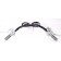 Black Handlebars X-Bars 7" Rise with Hand Controls, Switches and Grips for Harley