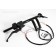 1-1/4" Black Handlebars "T-Bars" 8" Rise with Hand Controls + Switches for Harley-Davidson
