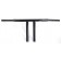 Black 1-1/4" Drag Handlebars 10" Rise T-Bars fit Harley-Davidson