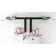 Black 1-1/4" Handlebars "T-Bars" 8" Rise with Hand Controls + Switches for Harley-Davidson
