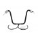 10" Black Ape Hangers 1-1/4" diameter with Hand Controls for Harley-Davidson