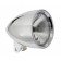 Chrome Billet Motorcycle Headlight 4.5" Lens No Visor for Metric Bikes
