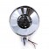 Chrome Billet Projection Visor Style Headlight for Harley-Davidson and Any Motorcycles 