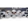 Chrome License Plate Frame with 3-D Skulls and Flames for Harley-Davidson and Any Motorcycles