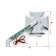 Chrome Maltese Cross Mirrors for Harley with Built-In LED Turn Signals/Running Lights
