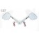 Chrome Mirrors for Harley with Built-In LED Turn Signals/Running Lights