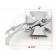 Chrome Billet Mirrors for Harley (Maltese Cross with Flamed Skulls Stems)