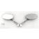 Chrome Billet Custom Oval Mirrors Set for Harley-Davidson Motorcycles