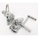 Chrome Billet Forward Controls for Harley-Davidson Big Twins 2000-Up FLAMES