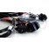 1-1/4" Black Handlebars "T-Bars" 8" Rise with Hand Controls + Switches for Harley-Davidson