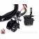 El Diablo 18" Black Ape Hangers 1-1/4" Diameter with Black Hand Controls and Switches for Harley-Davidson